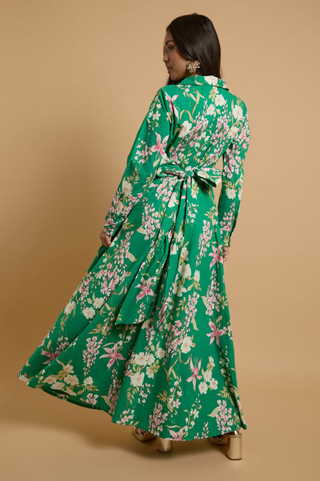 Petite English Rose Garden Shirt Dress - Image 3