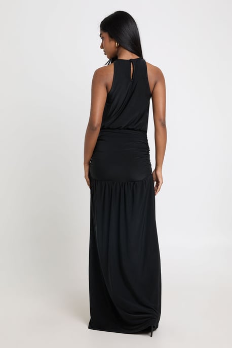 Super Soft Ruched Drop Waist Maxi Dress - Image 2