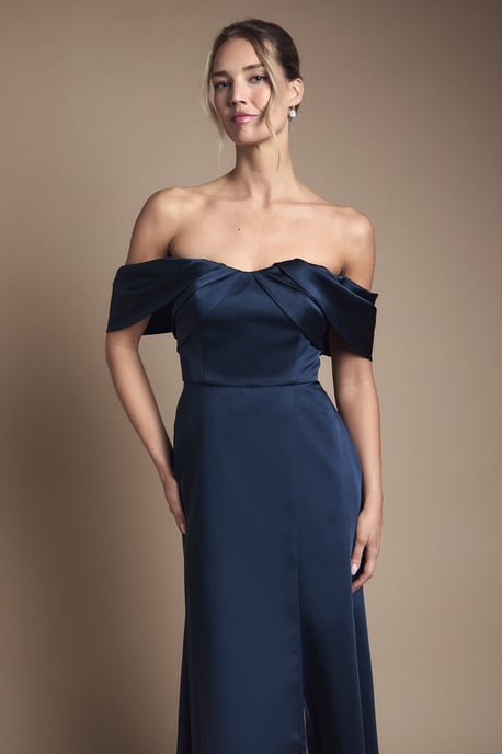 Bandeau Wrap Skirt Maxi Bridesmaid Dress - Image 2