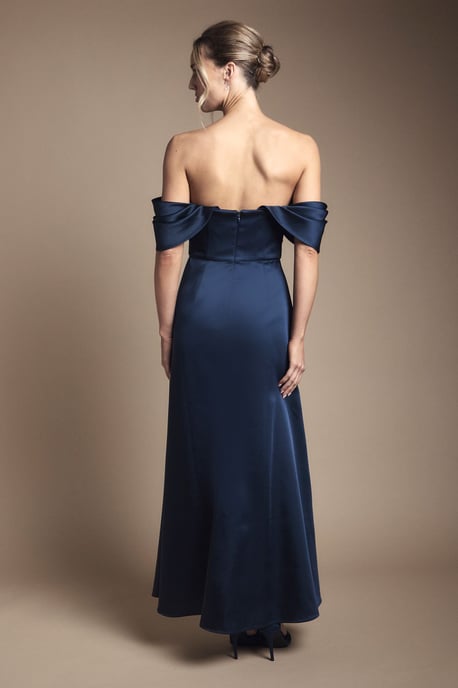 Bandeau Wrap Skirt Maxi Bridesmaid Dress - Image 3