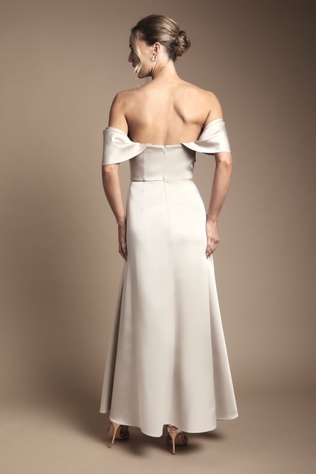 Bandeau Wrap Skirt Maxi Bridesmaid Dress - Image 3