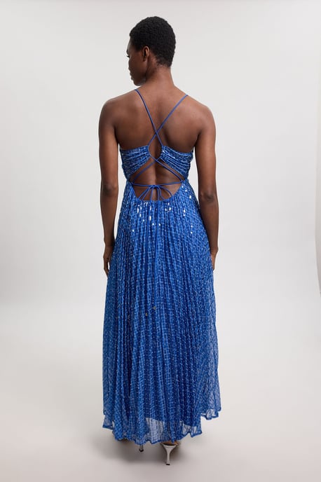 Beaded Embellished Full Maxi Dress - Image 3