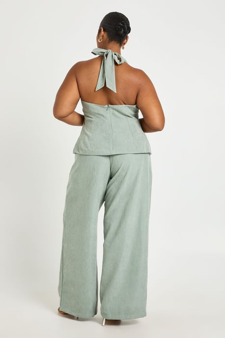 Plus Peached Wide Leg Trouser - Image 2