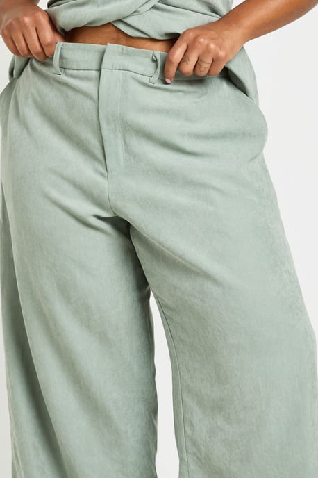 Plus Peached Wide Leg Trouser - Image 4