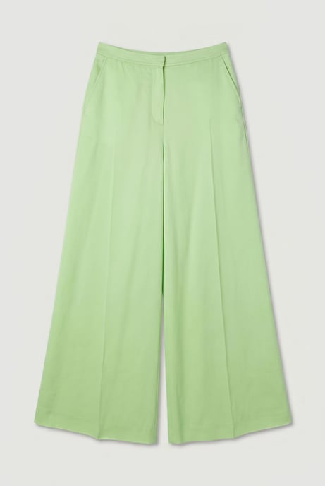 Satin Viscose Tailored Kick Flare Trouser - Image 4