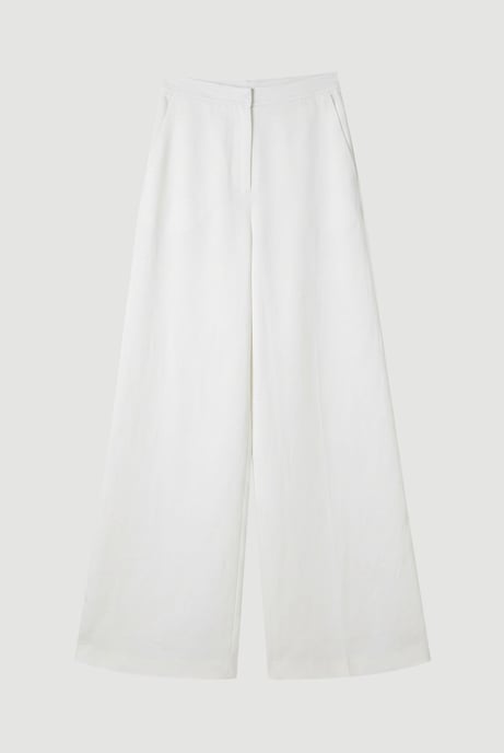 Satin Viscose Tailored Kick Flare Trouser - Image 4