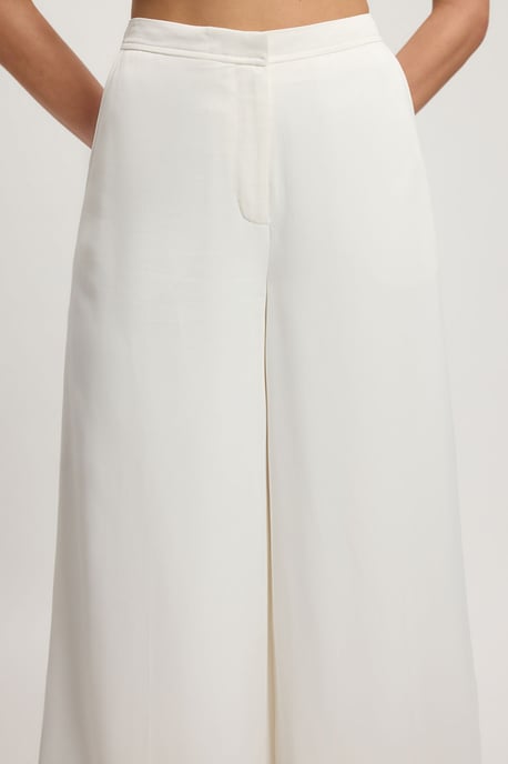Satin Viscose Tailored Kick Flare Trouser - Image 5
