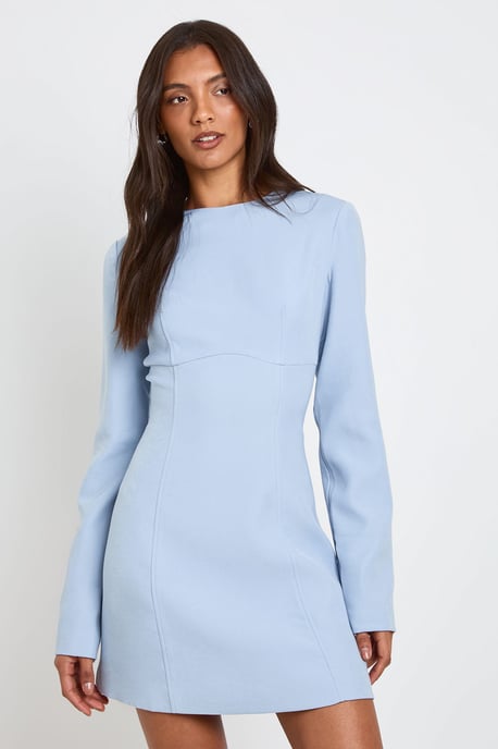 Tall Long Sleeve Tailored Shift Dress - Image 1
