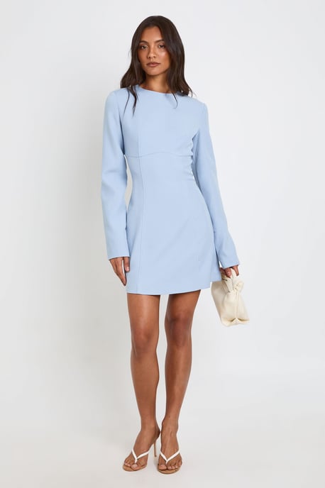 Tall Long Sleeve Tailored Shift Dress - Image 3