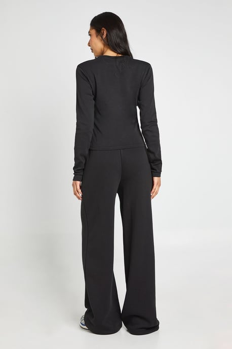 Tall Crew Neck Long Sleeve Top And Straight Leg Jogger Tracksuit - Image 3