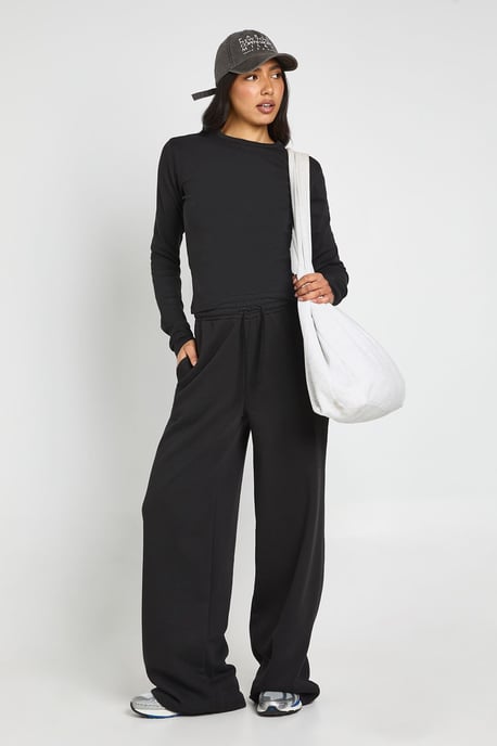 Tall Crew Neck Long Sleeve Top And Straight Leg Jogger Tracksuit - Image 4