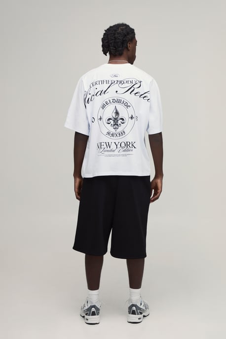 Oversized Fleur Di Lis T-shirt and Jort Set - Image 3