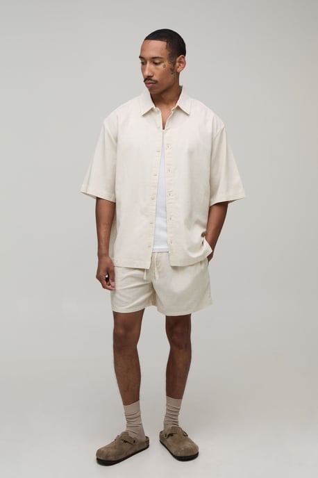 Oversized Half Sleeve Location Shirt and Relaxed Short - Image 4