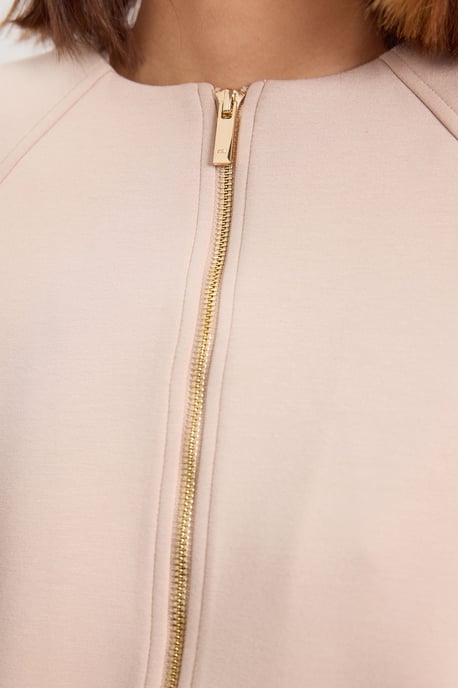 Jersey Scuba Zip Up Bomber Jacket - Image 2