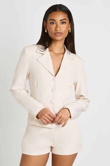Fitted Pocket Detail Blazer - Image 1
