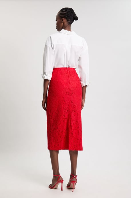 Lace Woven Midi Skirt - Image 3