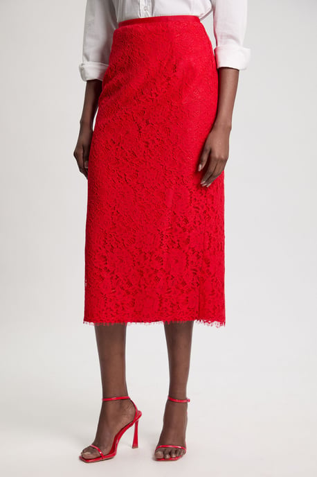 Lace Woven Midi Skirt - Image 4