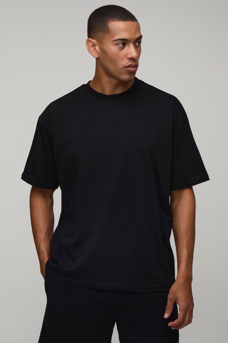 2 Pack Oversized Heavyweight Crew Neck T-Shirts - Image 3