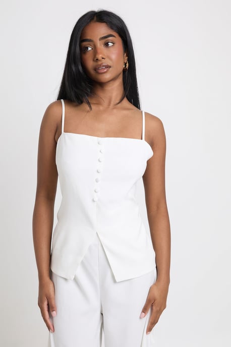 Bandeau Tailored Wide Leg Jumpsuit - Image 3