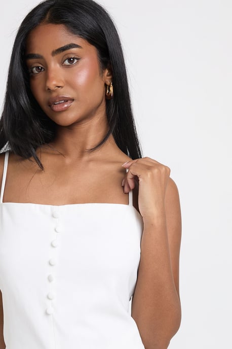Bandeau Tailored Wide Leg Jumpsuit - Image 4