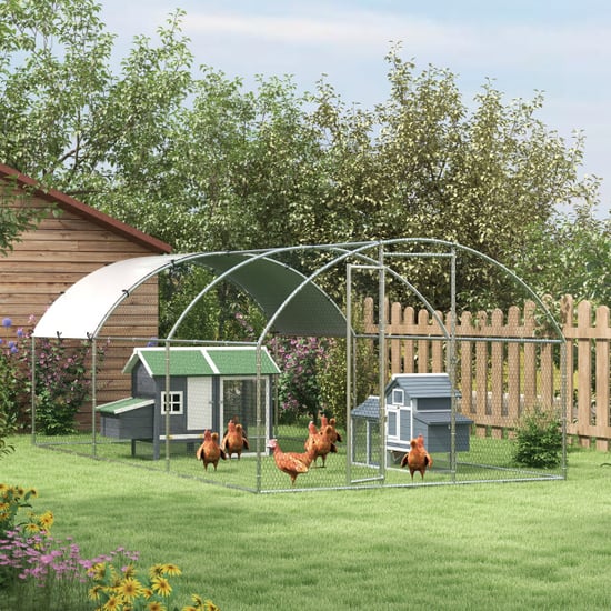 4goodz Pawhut kippenhok met uitloop & nestkast 54x151x87 cm - - Image 3