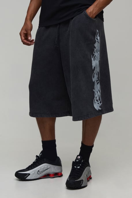 Gothic Washed Jersey Bermuda Jort - Image 1