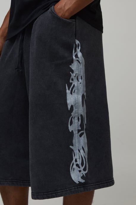 Gothic Washed Jersey Bermuda Jort - Image 3
