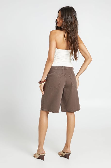 Mid Rise Denim Jorts - Image 2
