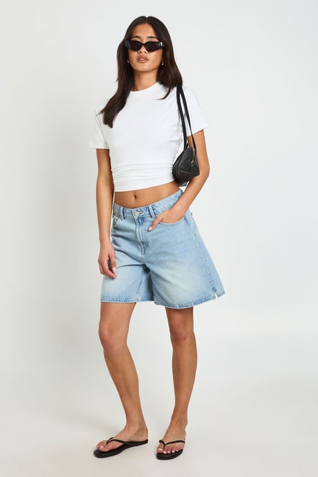 Denim Boyfriend Short - Image 3