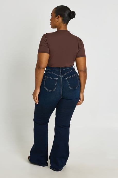 Plus High Waist Booty Lifting Flared Jean - Image 3