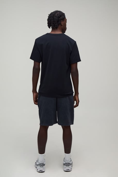 Baggy Fit Star Applique Washed Jersey Short - Image 2