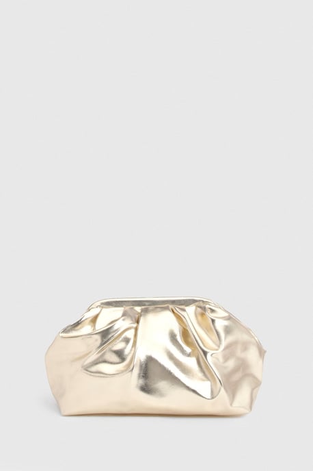 Metallic Slouchy Clutch Bag - Image 2