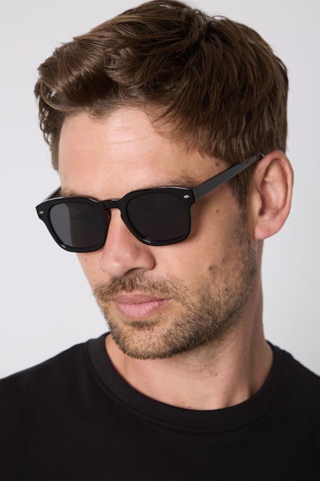 Black Retro Sunglasses - Image 2