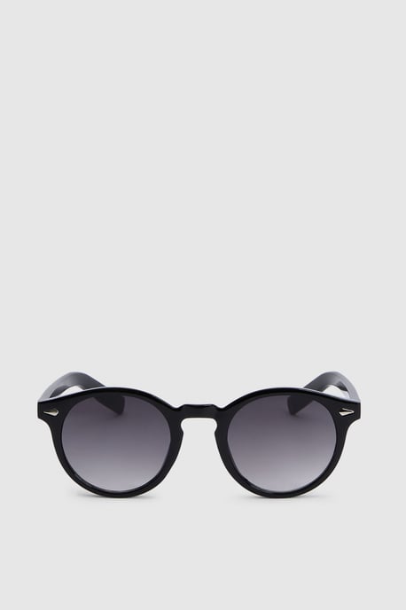 Black Round Sunglasses - Image 3