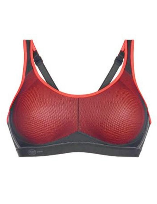 Anita Active Air Control Sports Bra - Coral/Anthracite - Image 2