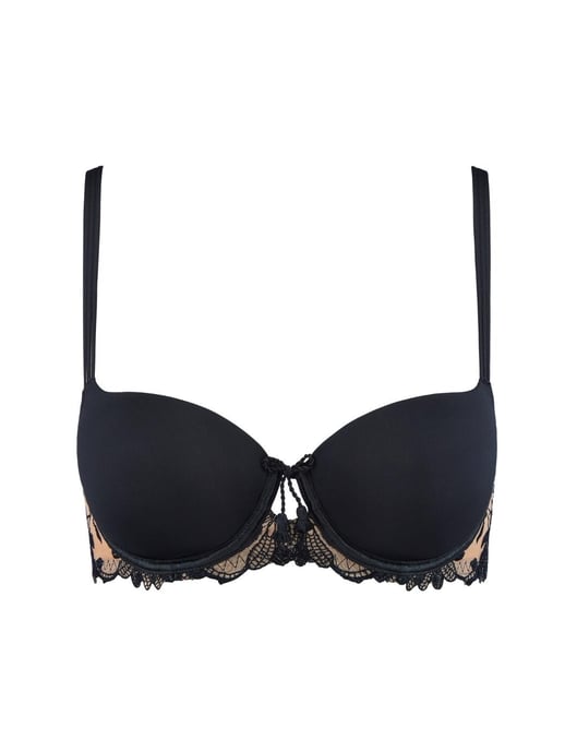 Aubade Lovessence Comfort Moulded Half Cup Bra - Noir - Image 3