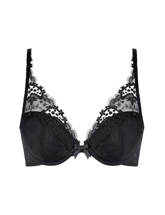 Simone Perele Wish Triangle Push Up Bra - Black - Image 3
