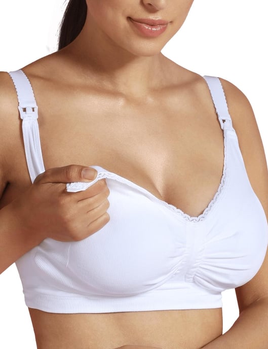Carriwell Padded & Carri-Gel Nursing Bra - White - Image 5