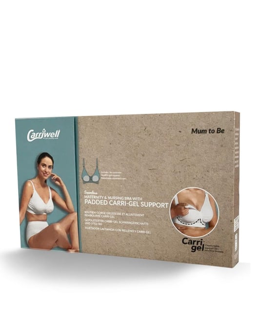 Carriwell Padded & Carri-Gel Nursing Bra - White - Image 6