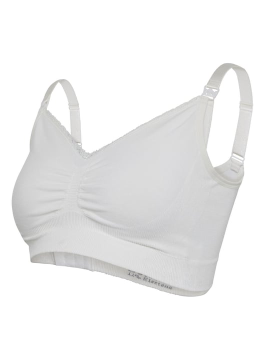 Carriwell Organic Maternity & Nursing Bra - White - Image 3