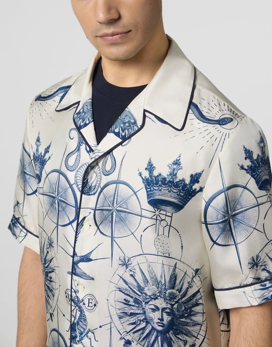 Silk Bowling Shirt All-Over Tattoo - Image 3
