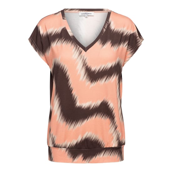 &Co Woman &co women top lucia zigzag chocolate multi - Image 1