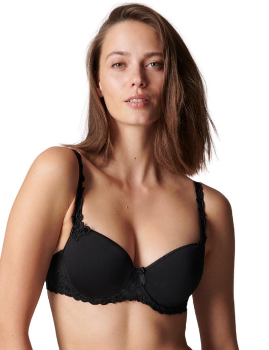 Simone Perele Andora Padded Half Cup Bra - Black - Image 1