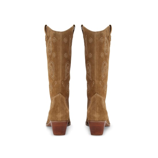 Kurt Geiger London Suede Paisley Cowboy Boots - Image 3