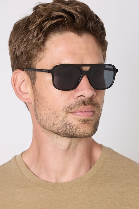 Black Aviator Sunglasses - Image 2