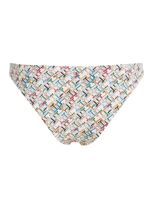 Tommy Hilfiger TH Monogram Cheeky High Leg Bikini Brief - TH Multi Monogram Calico - Image 4