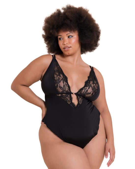 St048327 Scantilly By Curvy Kate Embrace Lace Teddy - Image 1