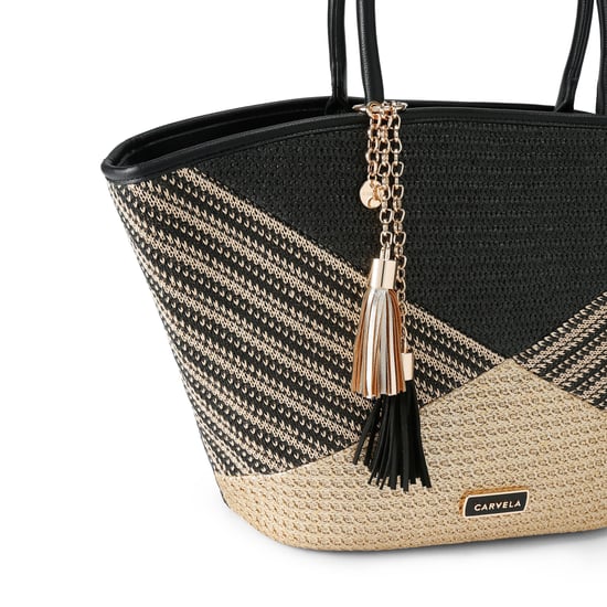 Carvela  Elena Stripe Basket Bag - Image 4