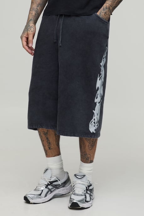 Tall Tribal Bermuda Jorts - Image 1