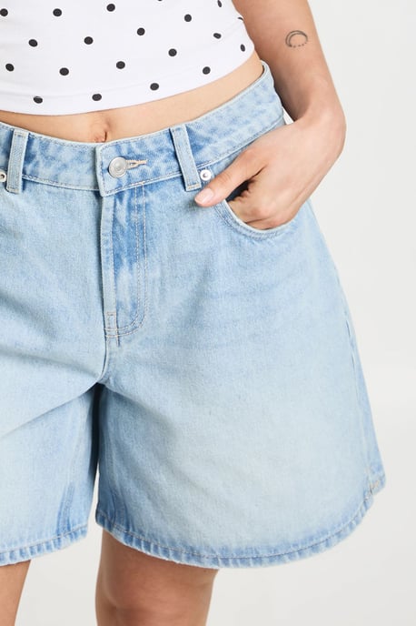 Petite Denim Boyfriend Short - Image 4